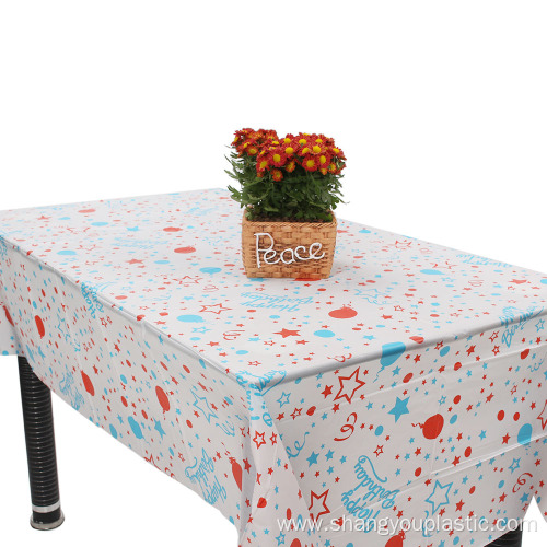 factory disposable plastic table cover